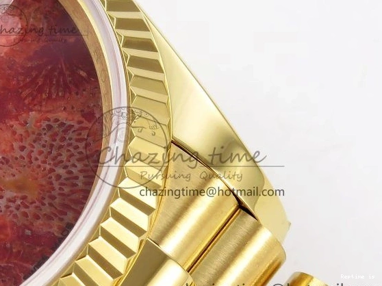 0101 Tailored Day Date 36 YG RAF Best Edition Rock Dial on YG Bracelet A 1384